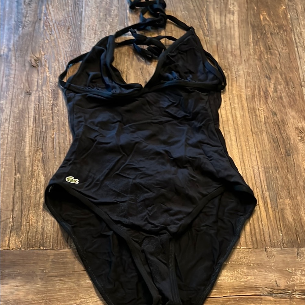 Lacoste Elegant Black Swimsuit